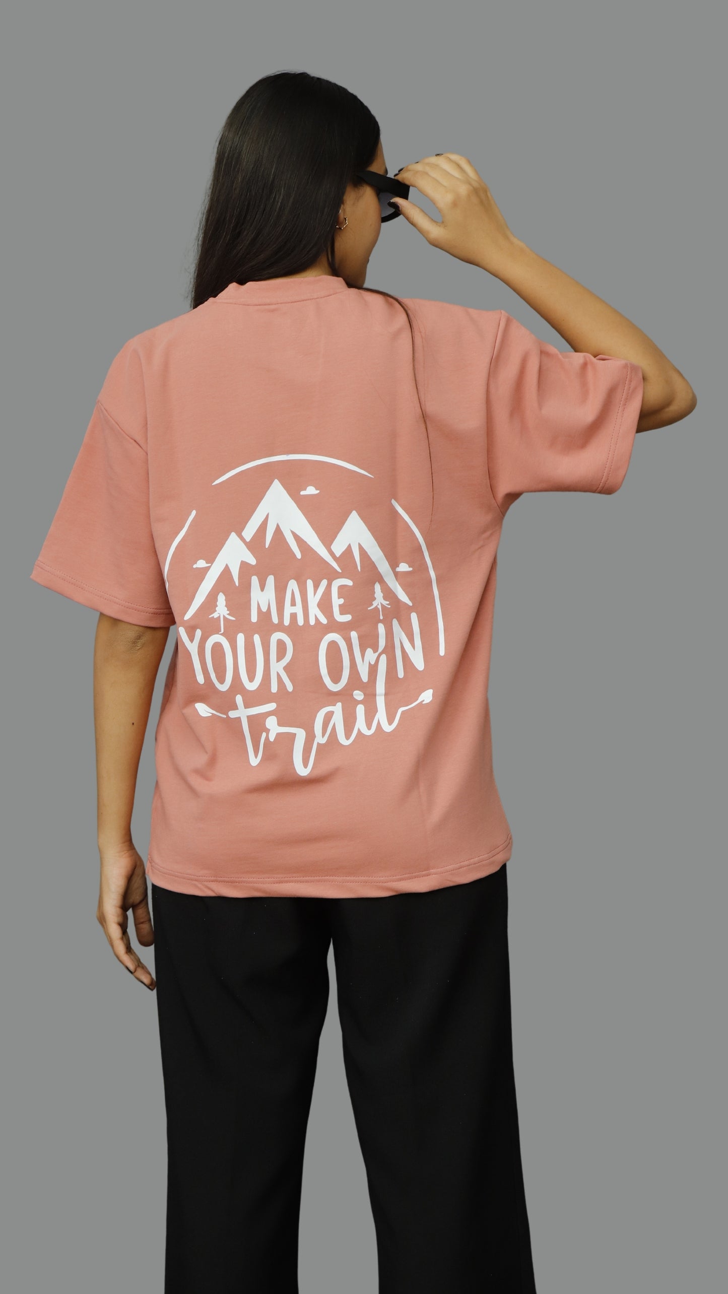 Make Your Own Trail Unisex Oversized Tshirt