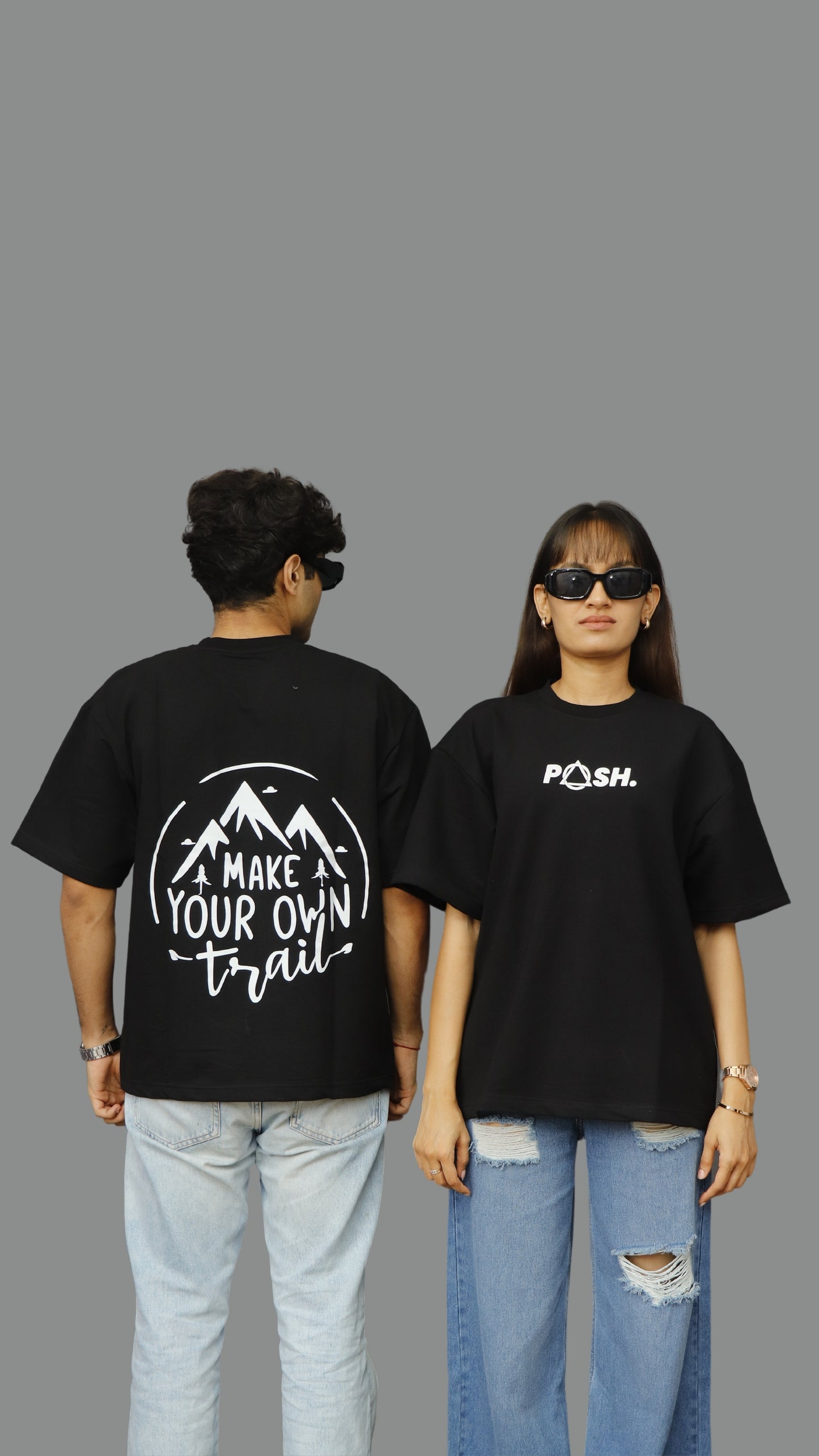 Make Your Own Trail Unisex Oversized Tshirt