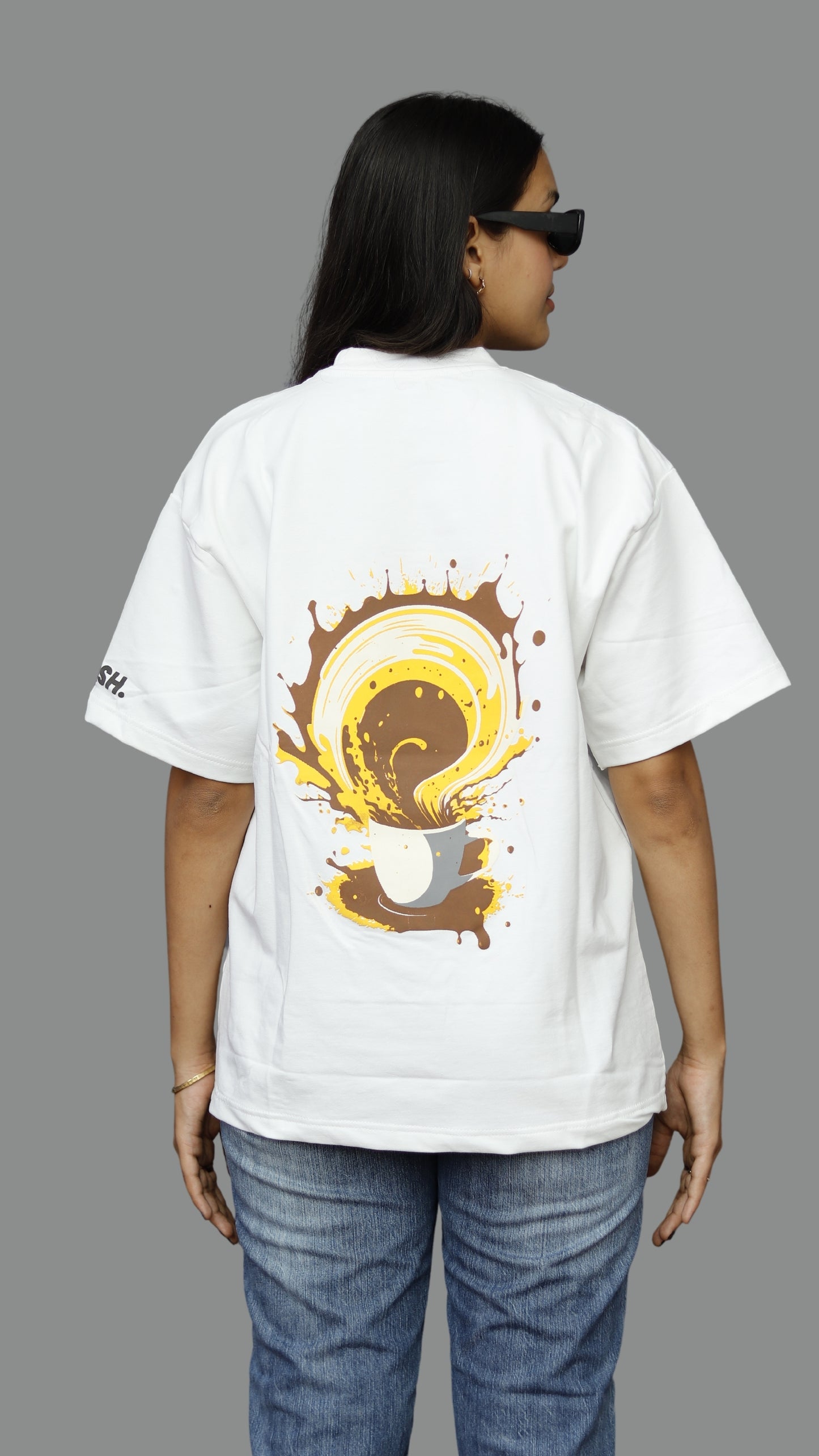 Spill Over Beans Unisex Oversized Tshirt