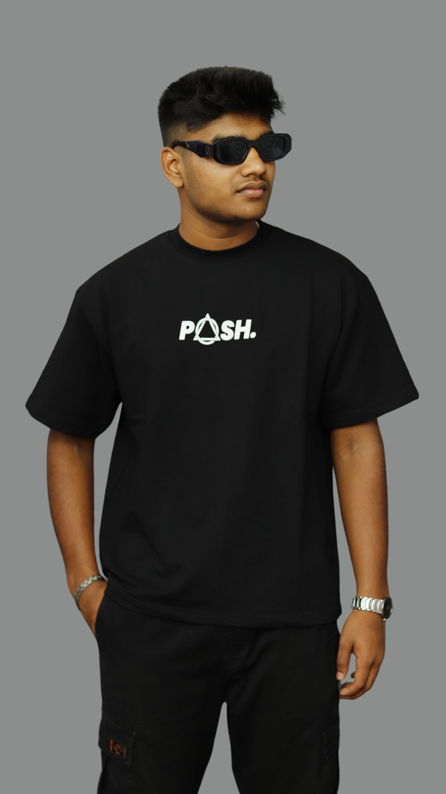 Black Unisex Oversized Tshirt