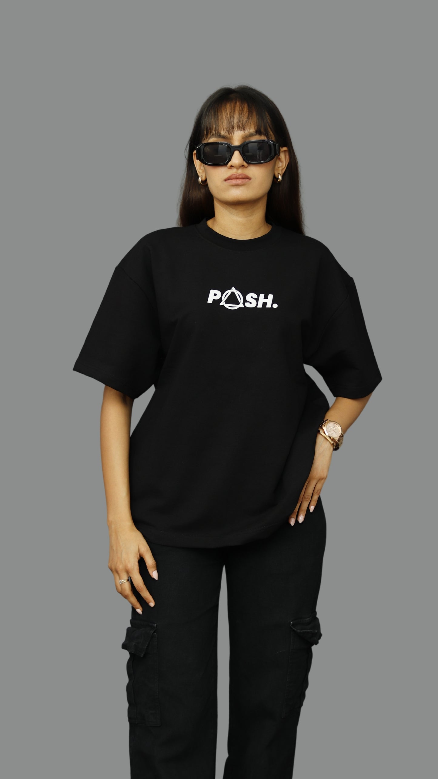 Black Unisex Oversized Tshirt