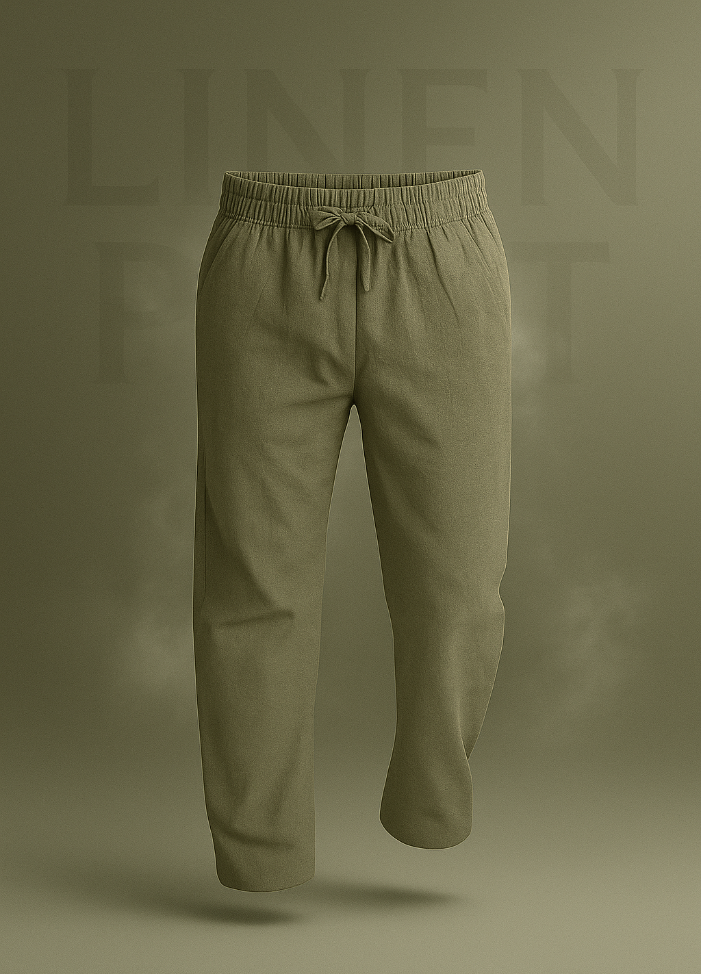 Olive Linen Pant